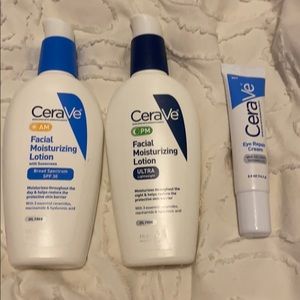 Set of 2 Cera Ve AM+PM face lotion
